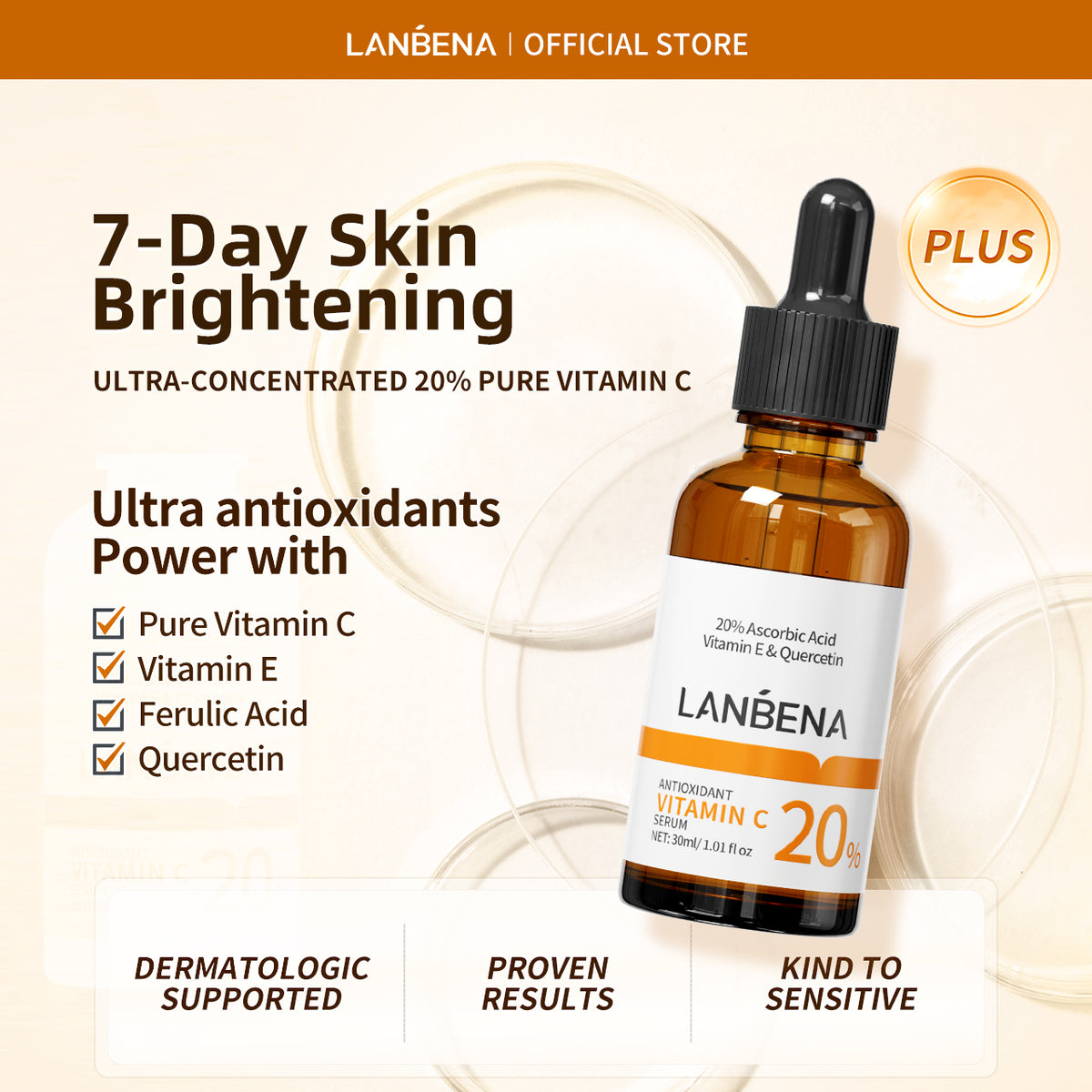 Best Way To Brighten And Whiten Skin Lanbena Vitamin C Serum