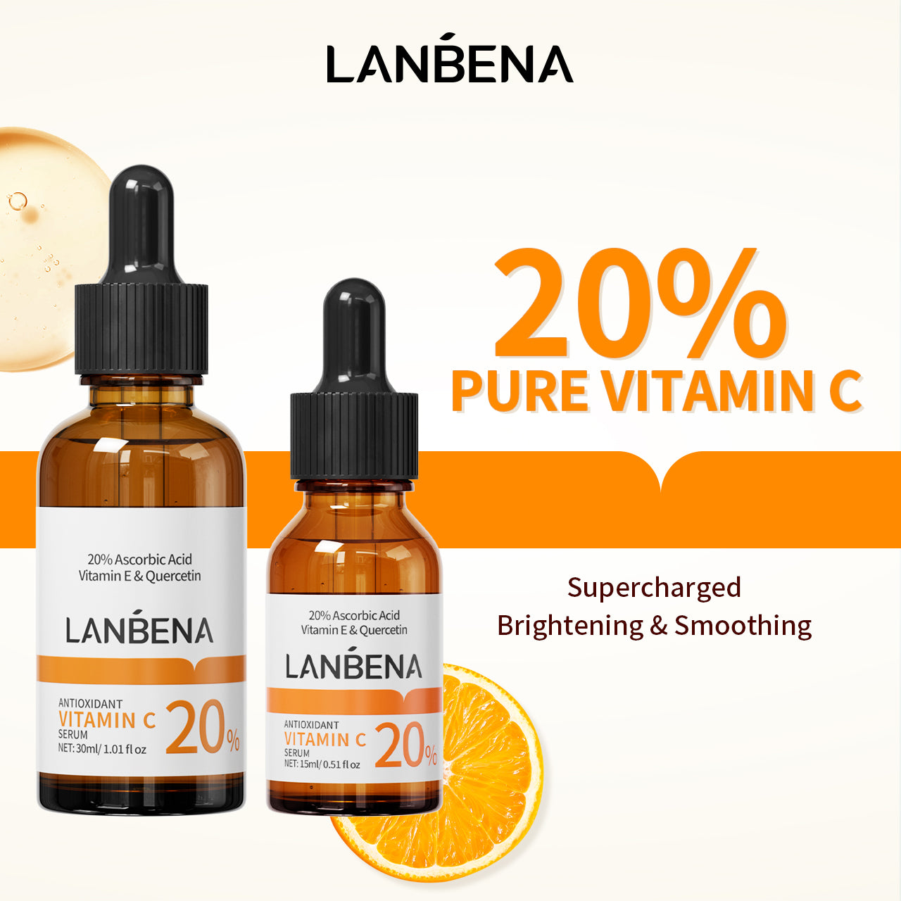 Best Way to Brighten and Whiten Skin-LANBENA Vitamin C Serum