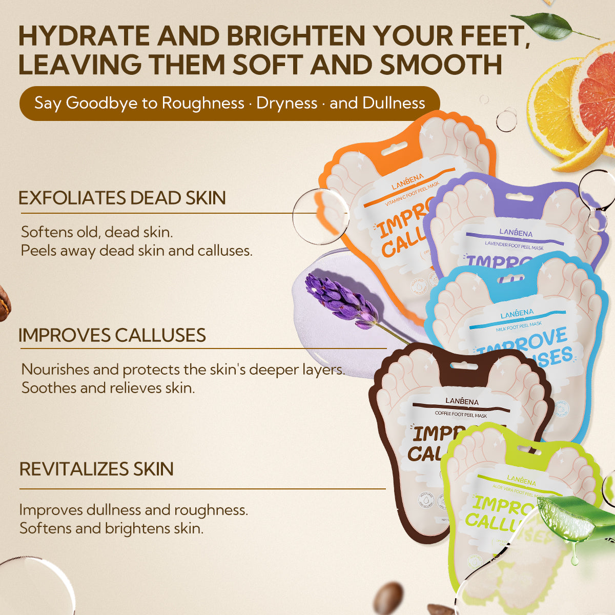 Vitamin C Foot Peel Mask（NEW）