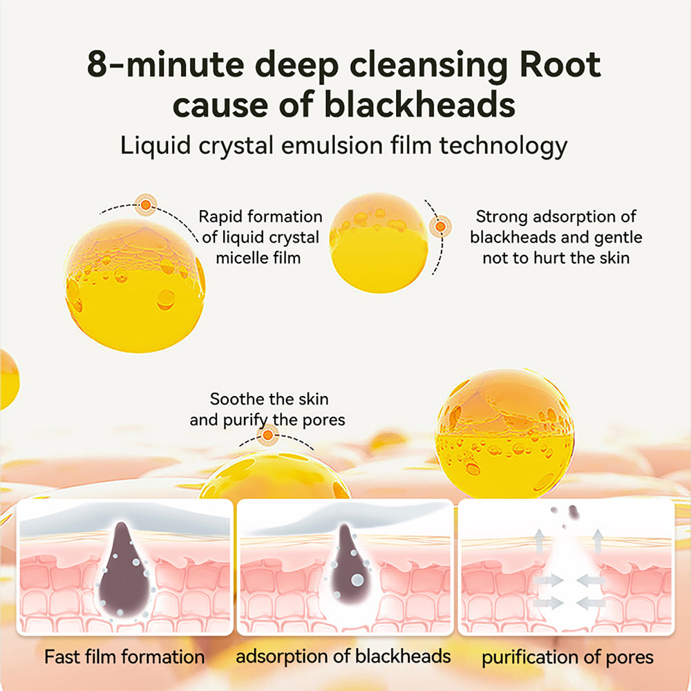 Nose Plants Pore Strips, Black Head Remover Mask, Gently Cleanses Facial T-Zone Pores Acne, Moisturizes Skin
