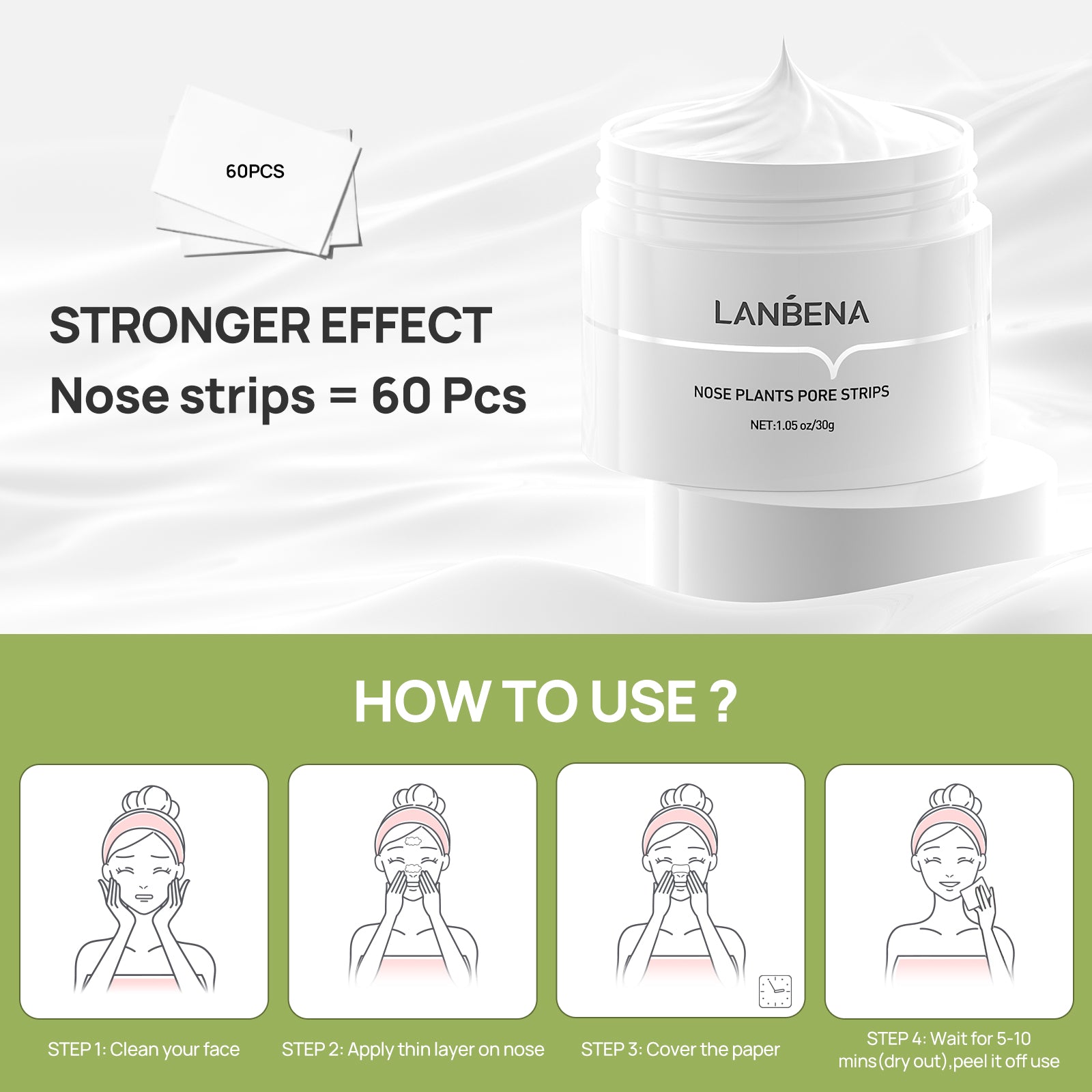 LANBENA Nose Plants Pore Strips
