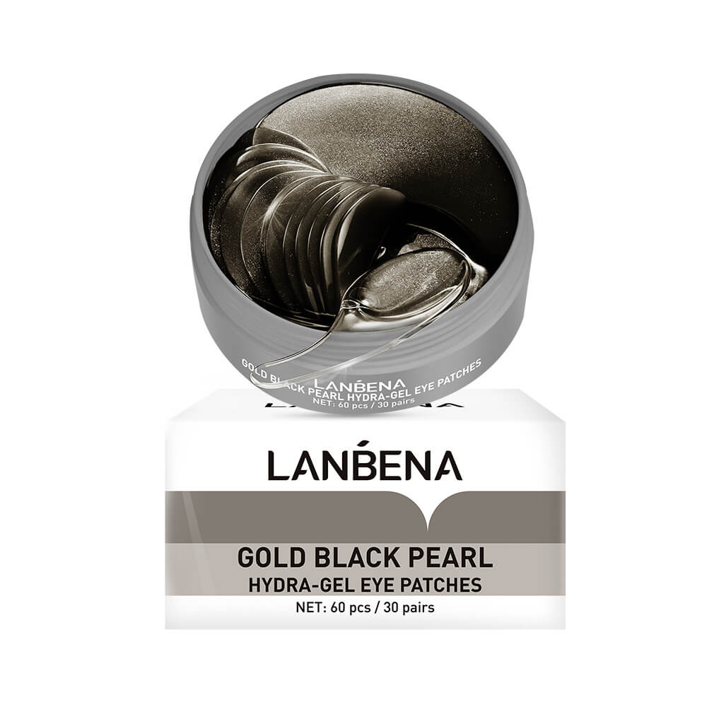 LANBENA Face Mask Gold Black Pearl Collagen Eye Patch Gel