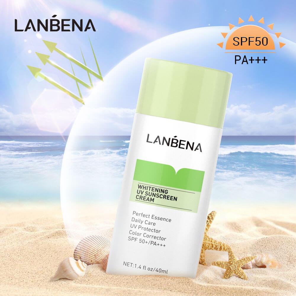 Whitening UV Sunscreen Cream (Green) - LANBENA
