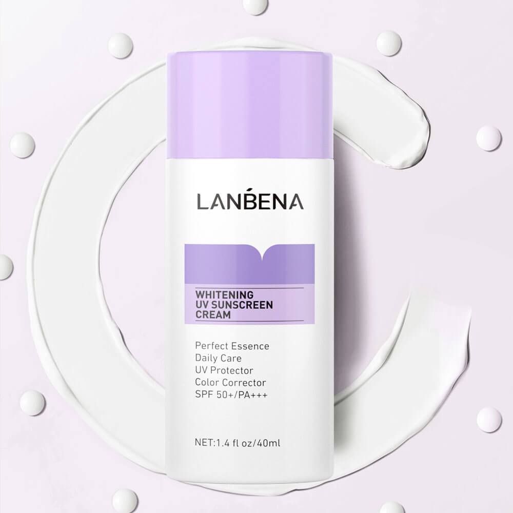 Whitening UV Sunscreen Cream (Purple) - LANBENA