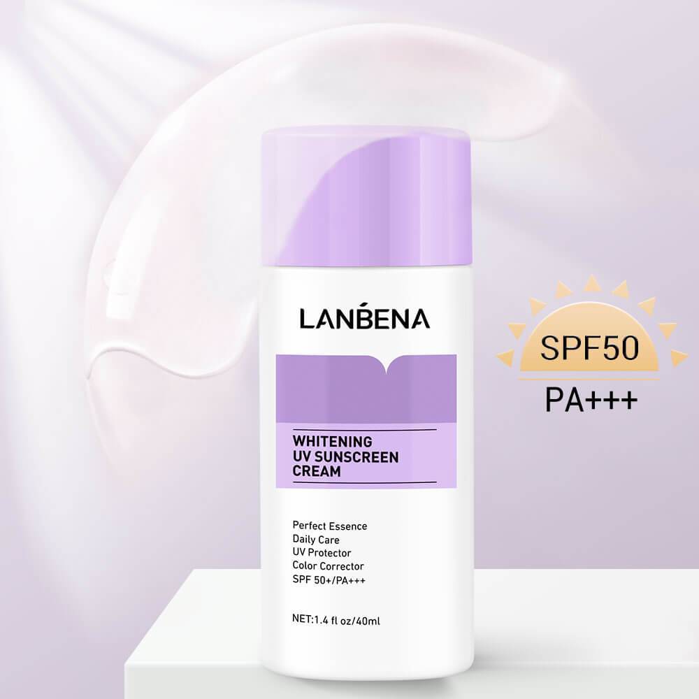 Whitening UV Sunscreen Cream (Purple) - LANBENA